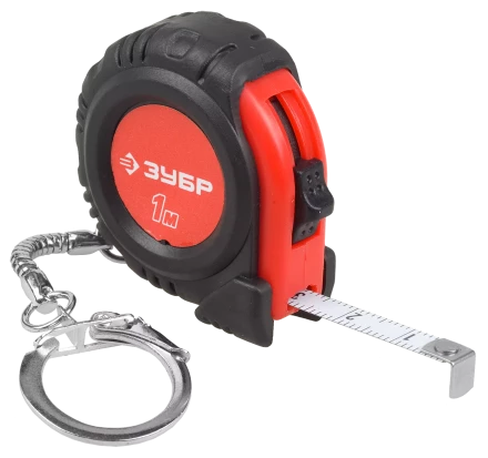 Рулетка ЗУБР МАСТЕР обрезиненный корпус фиксатор с кольцом для ключей серия МАСТЕР купить в Тобольске