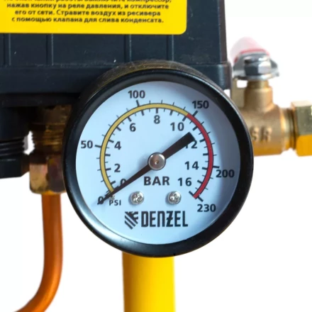 Компрессор воздушный, ременный привод BCI5500-T/200, 5.5 кВт, 200 литров, 850 л/мин Denzel 58128 купить в Тобольске