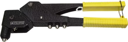 Заклепочник поворотный 0-360°, STAYER MaxFix &quot;MS 360&quot; 3110, для заклёпок из алюминия стали d=2,4 / 3,2 / 4,0 / 4,8 мм, литой корпус 3110 купить в Тобольске