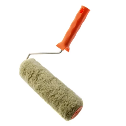 Валик &quot;Фасадные работы&quot;, 250 мм,ворс 18 мм, D 48 мм, D ручки - 6 мм, полиакрил,полиэстер Сибртех 80207 купить в Тобольске