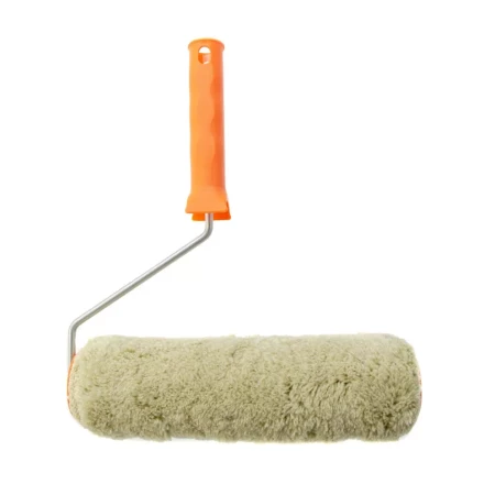 Валик &quot;Фасадные работы&quot;, 250 мм,ворс 18 мм, D 48 мм, D ручки - 6 мм, полиакрил,полиэстер Сибртех 80207 купить в Тобольске