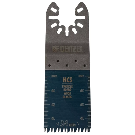 Насадка для МФИ режущая пазовая прямая, HCS, по дереву, ламинату 34 х 2.5 мм, крупный зуб Denzel 782315 купить в Тобольске