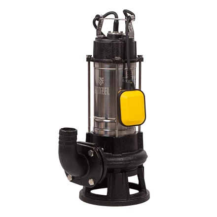 Фекальный насос Denzel FP1800-KS, 1800 Вт, напор 17 м, 26000 л/ч, нож-измельчитель купить в Тобольске