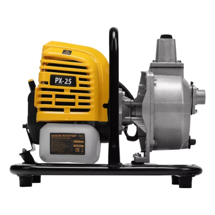 Мотопомпа бензиновая для чистой воды Denzel PX-25, 52 см3, 1&quot;, 170 л/мин, глуб 8 м, напор 30 м 99205 купить в Тобольске