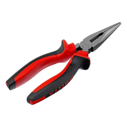 Длинногубцы прямые Matrix, 180 мм, хром-ванадий, двухкомпонентные рукоятки, 17310 купить в Тобольске