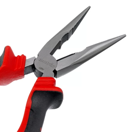 Длинногубцы прямые Matrix, 180 мм, хром-ванадий, двухкомпонентные рукоятки, 17310 купить в Тобольске