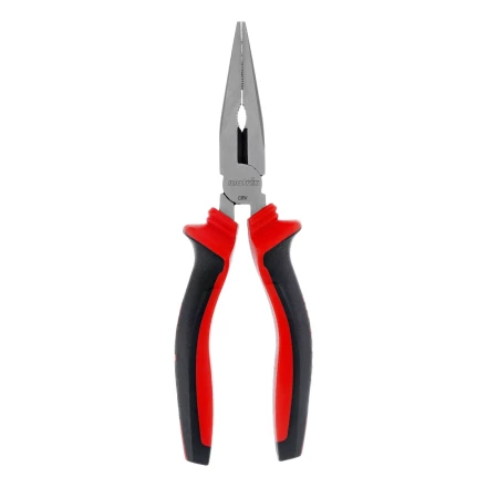 Длинногубцы прямые Matrix, 180 мм, хром-ванадий, двухкомпонентные рукоятки, 17310 купить в Тобольске