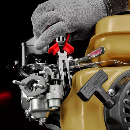 Длинногубцы прямые Matrix, 180 мм, хром-ванадий, двухкомпонентные рукоятки, 17310 купить в Тобольске