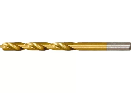 Сверло по металлу 6,5 мм HSS нитридтитановое покрытие цилиндрический хвостовик MATRIX 717650 купить в Тобольске