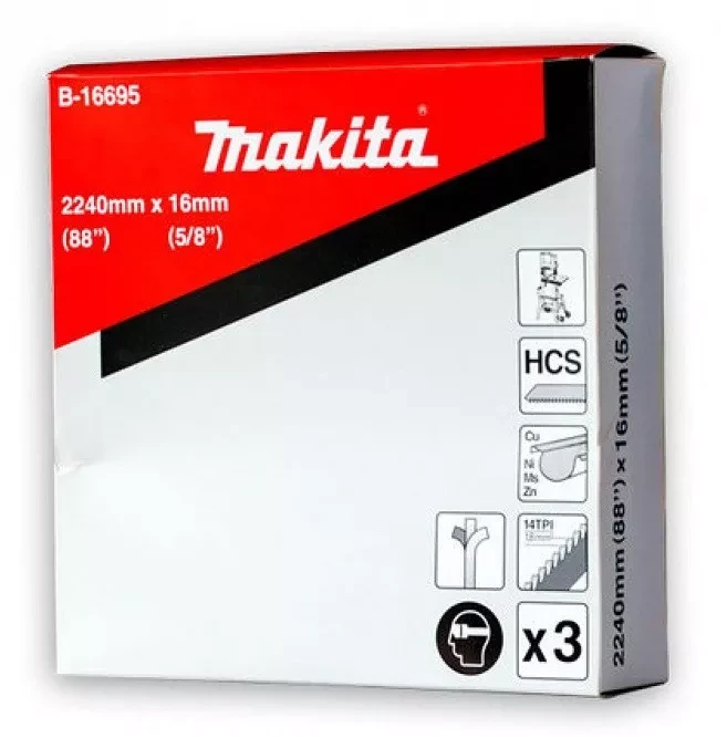 Набор полотен Makita B-16695 для ленточной пилы купить в Тобольске