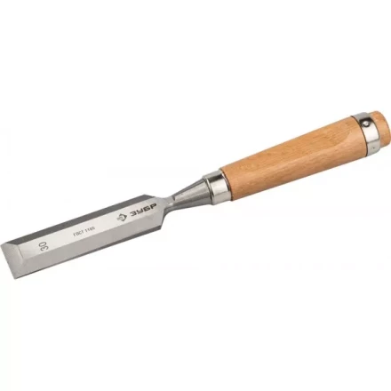 Стамеска-долото ЗУБР &quot;ЭКСПЕРТ&quot; с деревянной ручкой, хромованадиевая, 30мм 18096-30 купить в Тобольске