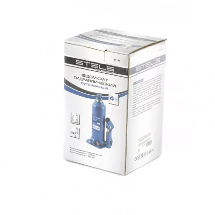 Домкрат гидравлический бутылочный 4 т h подъема 188-363 мм Stels 51162 купить в Тобольске