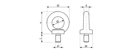Рым-болты DIN 580 карточка серия Без серии купить в Тобольске