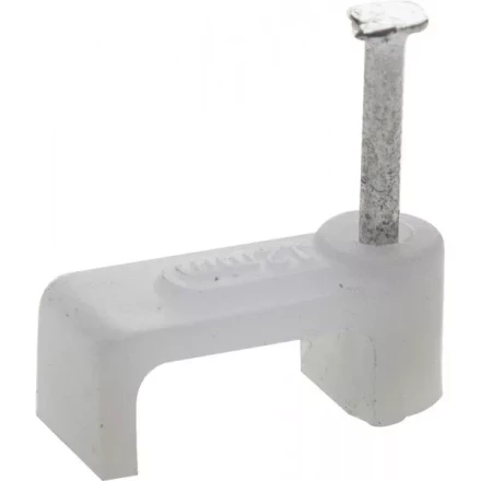 ЗУБР &quot;МАСТЕР&quot;. Скоба-держатель для плоского кабеля, с оцинкованным гвоздем, 5 мм, 50 шт 45112-05 купить в Тобольске