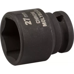 Торцовая головка KRAFTOOL &quot;INDUSTRIE QUALITAT&quot; ударная (1/2&quot;), FLANK, Cr-Mo, фосфатированная, 27 мм 27940-27_z01