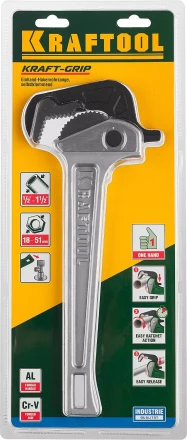 Ключ KRAFTOOL &quot;MASTERGRIP&quot; трубный быстрозажимной, кованые губки, 1/2&quot;-2&quot; 27365-14 купить в Тобольске