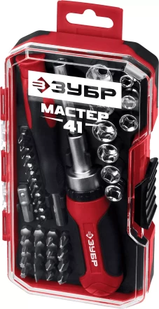 ЗУБР Мастер 41, 41 шт, набор: отвертка с насадками (25042) купить в Тобольске