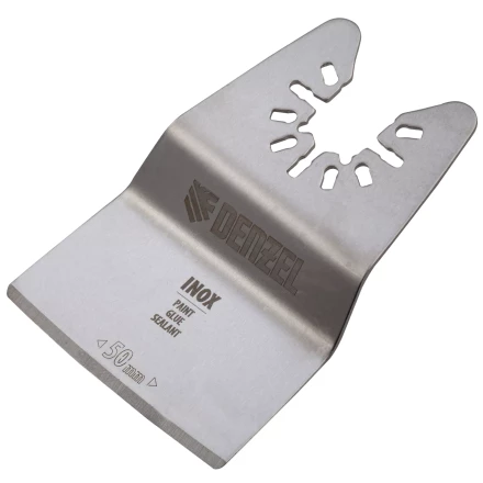 Насадка для МФИ шабер полукруг, Inox, для снятия краски и др., ширина 50 мм, длина общая 74 мм, ступенчатый Denzel 782317 купить в Тобольске