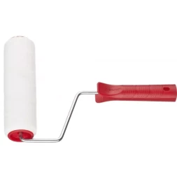 Валик ЗУБР &quot;МАСТЕР&quot; &quot;ВЕЛЮР-АКВА&quot;, полиэстер, для водорастворимых акриловых лаков, ворс 4мм, ручка 6мм, d=40/180мм 03537-18