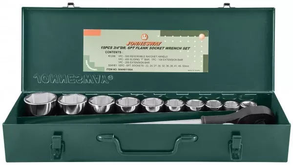 Набор головок торцевых 3/4"DR 22-50мм 15предметов Jonnesway S04Н6115SA 47229 купить в Тобольске
