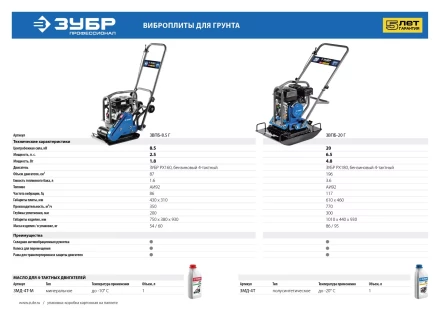 Виброплита бензиновая ЗВПБ-8.5 Г серия ПРОФЕССИОНАЛ купить в Тобольске