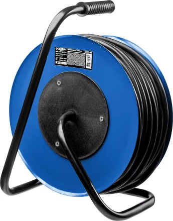 Удлинитель на катушке &quot;КГ 325&quot;, 50 м, 4000 Вт, 4 гнезда, IP44, КГ 3х2,5 кв мм, ЗУБР 55079-50 купить в Тобольске