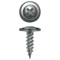 Саморезы ЗУБР с прессшайбой по листовому металлу до 0,9мм, PH2, 4,2х16мм, ТФ2, 1250шт 4-300192-42-016