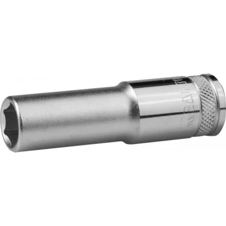 Торцовая головка KRAFTOOL &quot;INDUSTRIE QUALITAT&quot;, удлиненная, Cr-V, FLANK, хромосатинированная, 1/2&quot;, 13 мм 27807-13_z01 купить в Тобольске