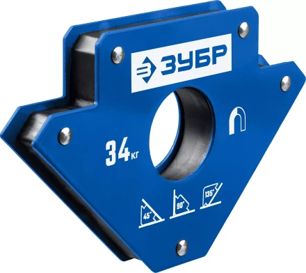 ЗУБР УМ-3, 34 кг, угольник магнитный для сварочных работ, Профессионал (40050-34) купить в Тобольске