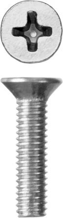 Винт ЗУБР &quot;МАСТЕР&quot; DIN 965, класс прочности 4.8, оцинкованный, M3x12мм, 5кг 303110-03-012 купить в Тобольске