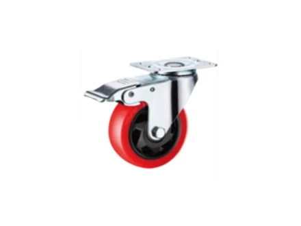 Колесо поворотное усиленное полиуретан SCBM 93 75 мм с тормозом 1027248 купить в Тобольске