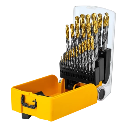 Набор сверл по металлу Denzel 723009, 1-13 мм, Р6М5-TiN, Golden Tip, 25 шт купить в Тобольске