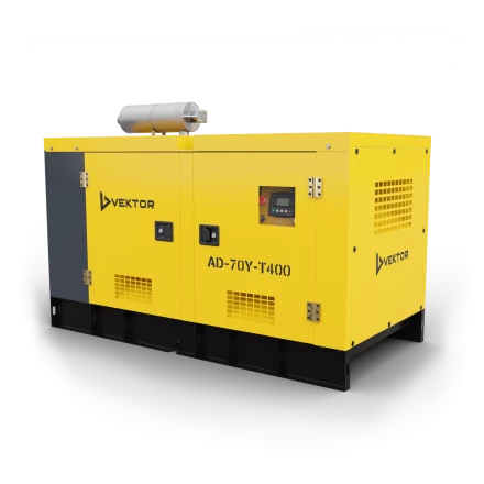 Дизельный генератор Vektor AD-70Y-T400 в шумозащитной кожухе купить в Тобольске