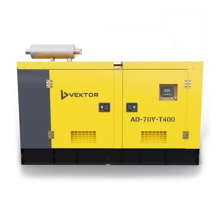 Дизельный генератор Vektor AD-70Y-T400 в шумозащитной кожухе купить в Тобольске
