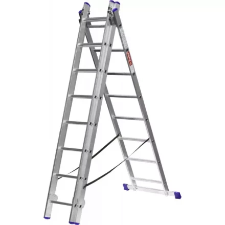 Лестница ЗУБР универсальная, трехсекционная со стабилизатором, 8 ступеней 38831-08 купить в Тобольске