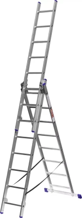 Лестница ЗУБР универсальная, трехсекционная со стабилизатором, 8 ступеней 38831-08 купить в Тобольске