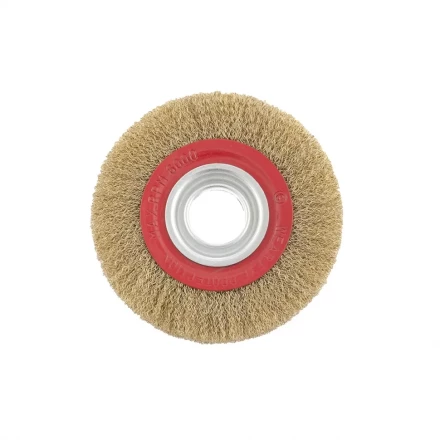 Щетка для точила 175 мм посадка 32 мм плоская латунированная витая проволока MTX 74661 купить в Тобольске