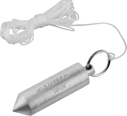 Отвес STAYER &quot;MASTER&quot; строительный со шнуром, 100г 0635-10_z01 купить в Тобольске