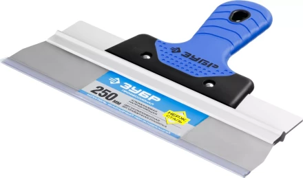 Шпатель ЗУБР &quot;ПРОФЕССИОНАЛ&quot; ФАСАДНЫЙ нержавеющий, 2к ручка. 250мм 10049-25_z03 купить в Тобольске