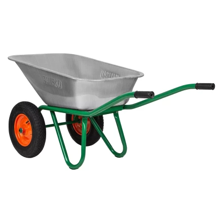 Тачка садово-строительная Palisad 689860, 2-х колесная, усиленная, грузоподъемность 320 кг, объем 100 л купить в Тобольске