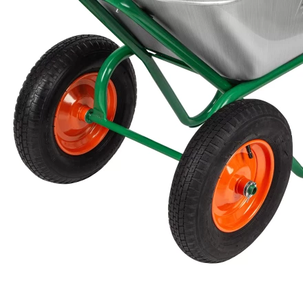 Тачка садово-строительная Palisad 689860, 2-х колесная, усиленная, грузоподъемность 320 кг, объем 100 л купить в Тобольске