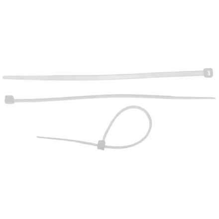 Хомуты ЗУБР нейлоновые, в п/э пакете, тип 7, белые, 4,8ммх300мм, 25шт 4-309017-48-300 купить в Тобольске