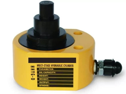 Домкрат гидравлический телескопический низкий TOR HHYG-50D (ДТ50Г66) 50 т (3 уровня) 1004678 купить в Тобольске