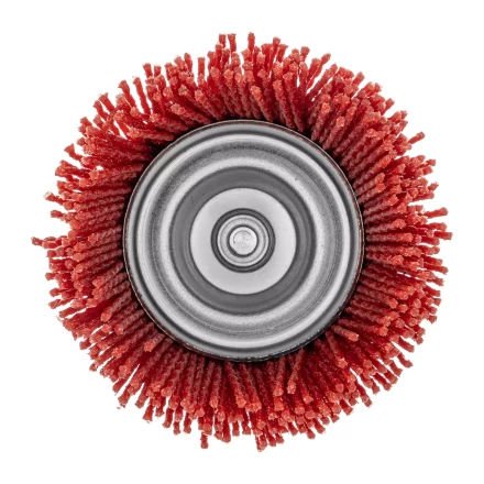 Щетка для дрели, 75 мм, Чашка, со шпилькой, нейлоновая щетина Denzel 74436 купить в Тобольске