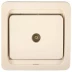 Розетка СВЕТОЗАР &quot;ГАММА&quot; телевизионная одинарная, цвет бежевый SV-54115-B купить в Тобольске