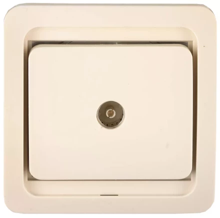 Розетка СВЕТОЗАР &quot;ГАММА&quot; телевизионная одинарная, цвет бежевый SV-54115-B купить в Тобольске