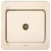 Розетка СВЕТОЗАР &quot;ГАММА&quot; телевизионная одинарная, цвет бежевый SV-54115-B купить в Тобольске