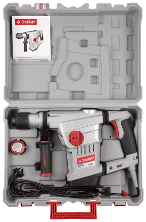 Перфоратор ЗУБР SDS-Max, 10Дж, 1250Вт, кейс ЗПМЭ-1250ЭК купить в Тобольске