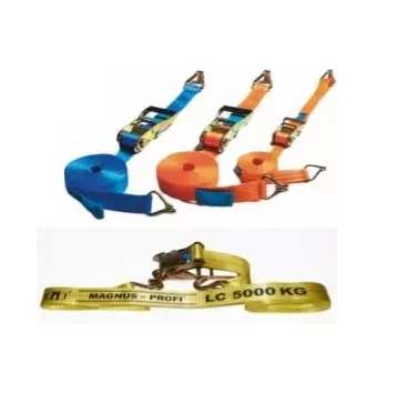 Ремни для стяжки груза Magnus-Profi р-н 4 тонн L=6 метра лента 60 мм с крюками купить в Тобольске