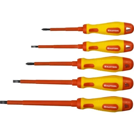Набор отверток &quot;Х-Drive ELECTRO&quot;, Cr-Mo-V сталь, SL: 2.5, 4, 5.5, 6.5, PH: № 1, № 2, 6 предм, KRAFTOOL 250088-H6 купить в Тобольске